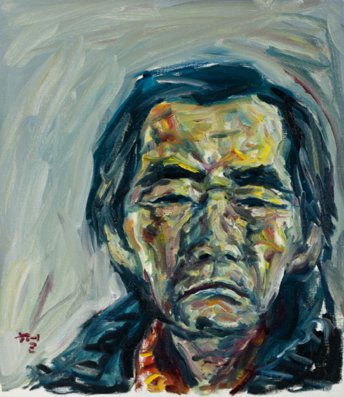 KWUNsuncheol, Me, 나, 53x45cm, Oil on canvas, 2011
