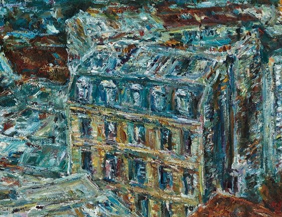 KWUNsuncheol, Paris, 41 X 53 cmm, Oil on canvas, 1989